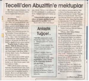 SABAH GAZ. GÜNEŞ TECELLİ'NİN KALEMİNDEN 02.02.2010