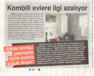 SABAH KOMBİLİ EVLERE İLGİ AZALIYOR 16.01.2012