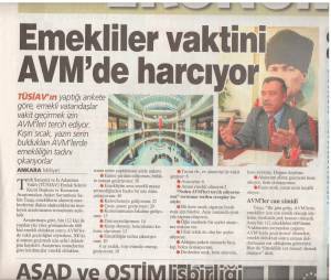 MİLLİYET EMEKLİLER VAKTİNİ AVM'DE HARCIYOR 06.02.2012