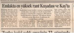 AYDINLIK EMLAKTA EN BÜYÜK RANT 05.06.1993