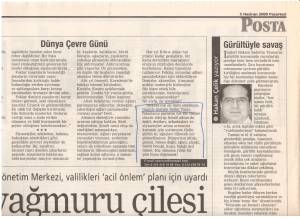 POSTA DÜNYA ÇEVRE GÜNÜ 05.06.2000