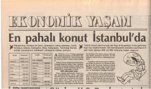 GÜNAYDIN EN PAHALI KONUT İSTANBUL'DA 02.06.1993