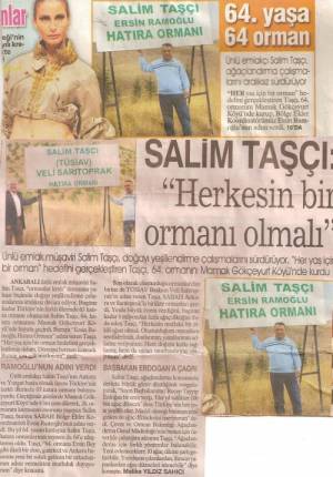 SABAH GAZ. HERKESİN BİR ORMANI OLMALI 16.10.2009