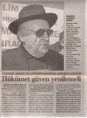 CUMHURİYET SÜLEYMAN DEMİREL HATIRA ORMANI 15.07.2001