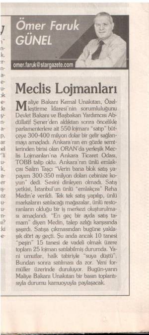 STAR MECLİS LOJMANLARI 23.06.2004