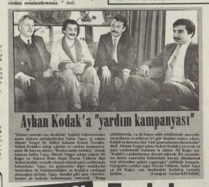 HÜRRİYET AYHAN KODAK'A YARDIM KAMPANYASI 12.03.1987